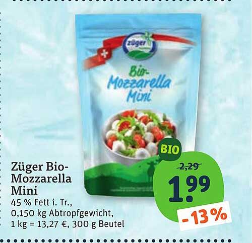 Züger Bio-Mozzarella Mini