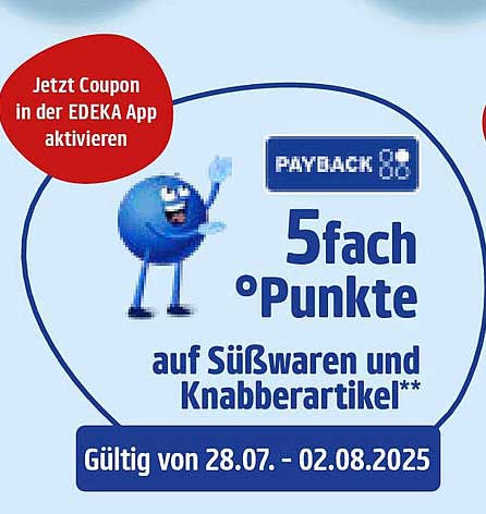 5-fach Punkte auf Süßwaren und Knabberartikel