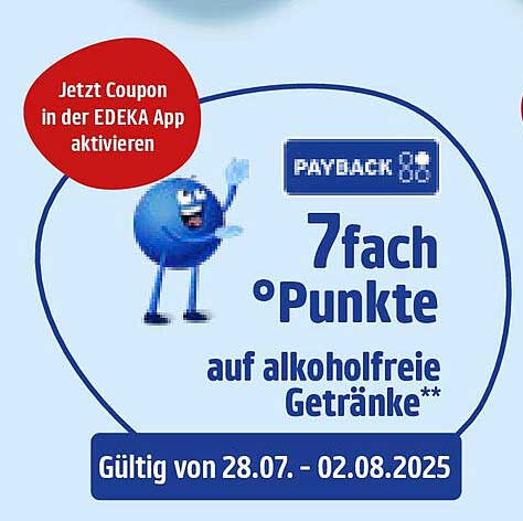 7fach Punkte auf alkoholfreie Getränke bei Edeka