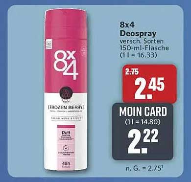 8x4 Deospray Frozen Berry 150 ml