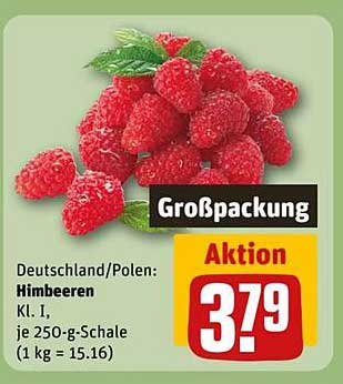 Aktion: Himbeeren Großpackung 250 g