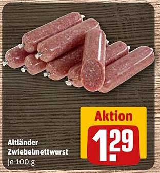 Altländer Zwiebelmettwurst je 100 g
