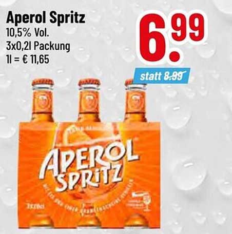Aperol Spritz 3x0,2l für nur 6,99 €