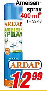 ARDAP Ameisenspray 400 ml - Effektiver Schutz gegen Ameisen