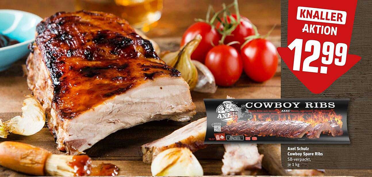 Axel Schulz Cowboy Spare Ribs, 1 kg, SB-verpackt