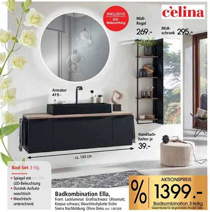 Badkombination Ella 3-teilig