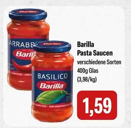 Barilla Pasta Saucen verschiedene Sorten 400g Glas