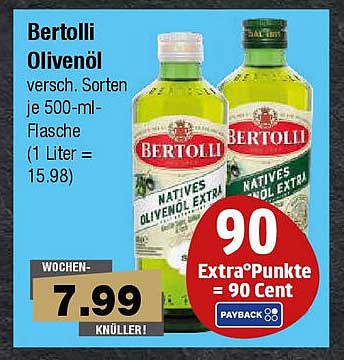 Bertolli Olivenöl 500 ml - Natives Olivenöl Extra