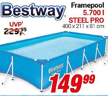 Bestway Framepool Steel Pro 5.700 l