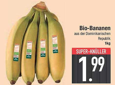Bio-Bananen aus der Dominikanischen Republik 1kg