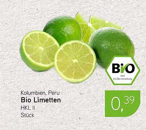 Bio Limetten Stück - Kolumbien, Peru - HKL II