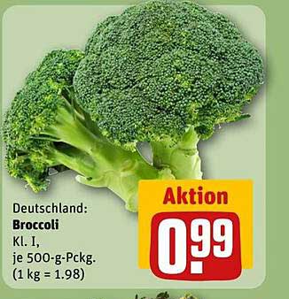 Broccoli Kl. I je 500-g-Pckg. - Aktion!