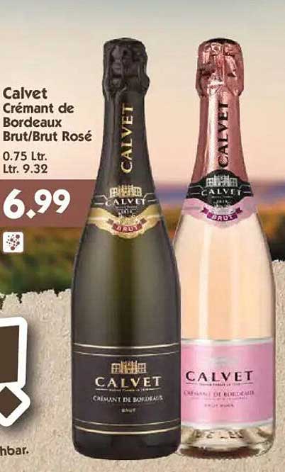 Calvet Crémant de Bordeaux Brut/Brut Rosé 0.75 L