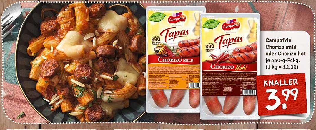 Campofrio Chorizo mild oder Chorizo hot je 330-g-Pckg.
