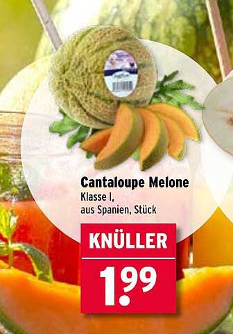 Cantaloupe Melone Klasse I, aus Spanien, Stück