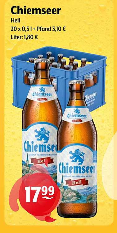 Chiemseer Hell 20 x 0,5 l + Pfand
