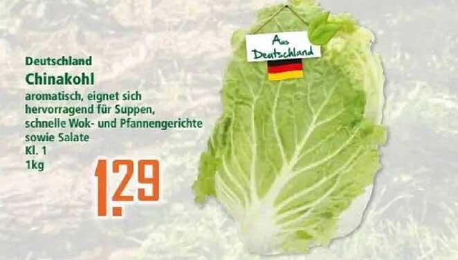 Chinakohl 1kg - aromatisch und frisch aus Deutschland