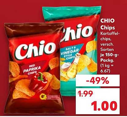 CHIO Chips – Kartoffelchips, verschiedene Sorten je 150-g-Packung
