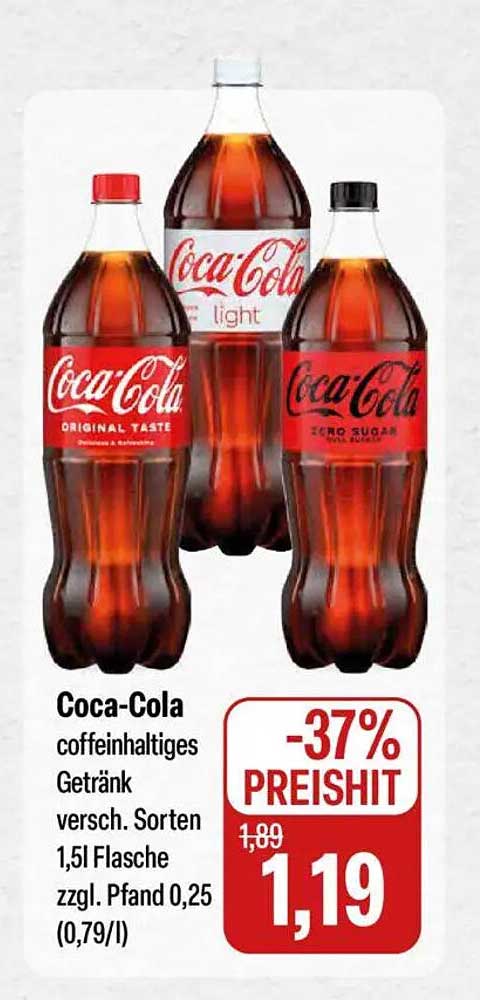 Coca-Cola 1,5l Flasche - Erfrischung pur