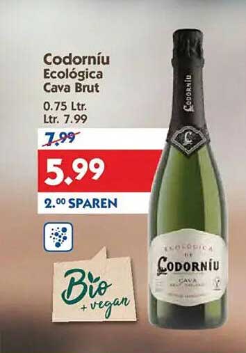 Codorníu Ecológica Cava Brut 0.75 L