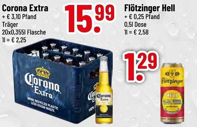 Corona Extra und Flötzinger Hell – Erfrischende Angebote vom trinkgut-Prospekt