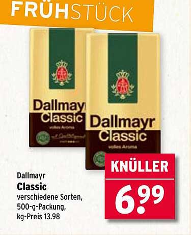 Dallmayr Classic Kaffee 500-g-Packung