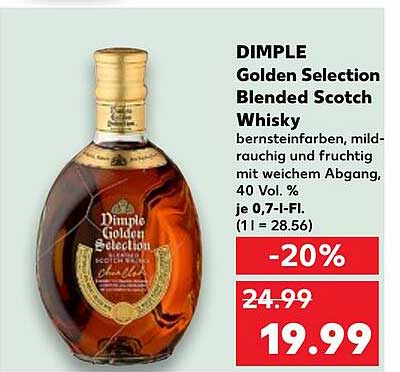 DIMPLE Golden Selection Blended Scotch Whisky