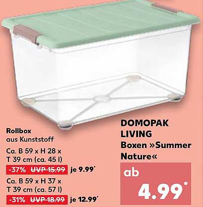 DOMOPAK LIVING Rollbox »Summer Nature« - Vielseitige Aufbewahrungslösung