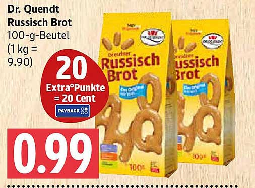 Dr. Quendt Russisch Brot 100-g-Beutel