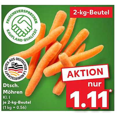 Dtsch. Möhren - 2-kg-Beutel