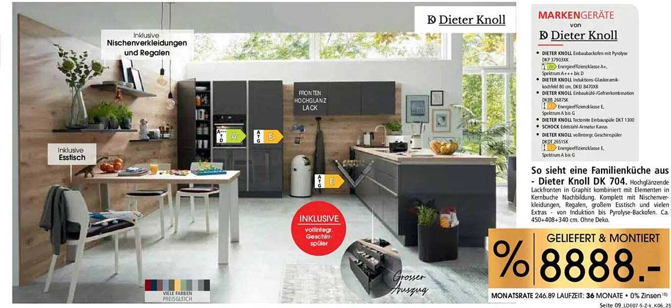 Familienküche Dieter Knoll DK 704 - Komplettangebot
