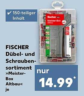 FISCHER Dübel- und Schrauben-Sortiment »Meister-Box« Altbau