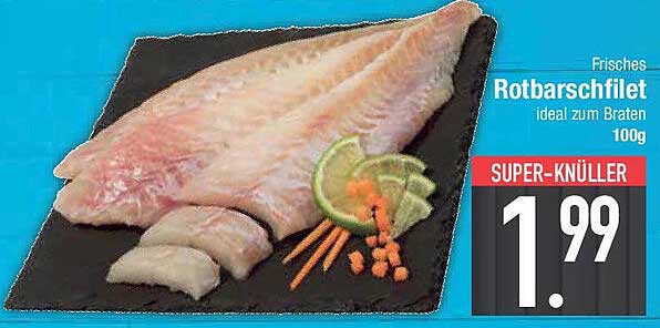 Frisches Rotbarschfilet ideal zum Braten