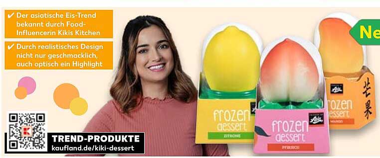 Frozen Dessert - Zitronen- und Pfirsichgeschmack