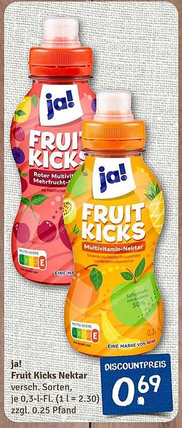 Fruit Kicks Nektar - verschiedene Sorten