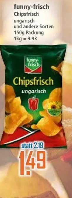 funny-frisch Chipsfrisch ungarisch 150g