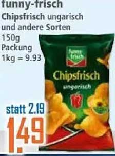funny-frisch Chipsfrisch ungarisch und andere Sorten 150g