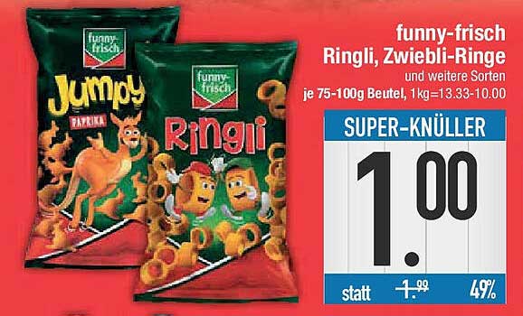 funny-frisch Ringli, Zwiebli-Ringe und weitere Sorten
