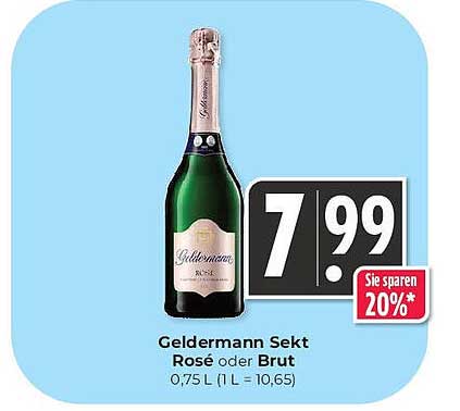 Geldermann Sekt Rosé oder Brut 0,75 L