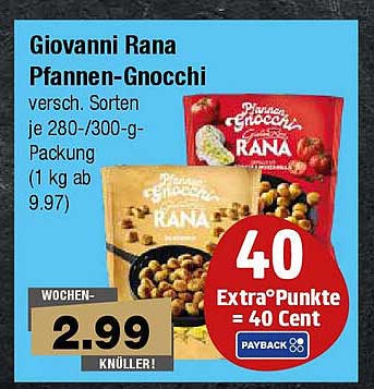 Giovanni Rana Pfannen-Gnocchi – verschiedene Sorten