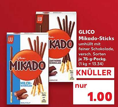 GLICO Mikado-Sticks umhüllt mit feiner Schokolade