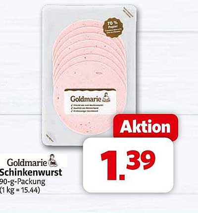 Goldmarie Schinkenwurst 90-g-Packung