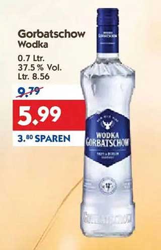 Gorbatschow Wodka 0.7 Ltr. - 37.5 % Vol.