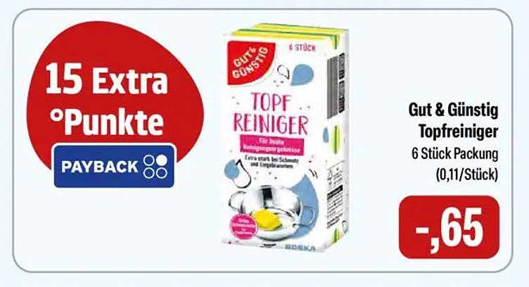 Gut & Günstig Topfreiniger 6 Stück Packung
