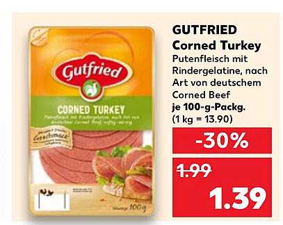 GUTFRIED Corned Turkey 100g - Jetzt nur 1,39 €!