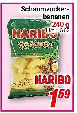 HARIBO Schaumzucker-Bananen 240 g - Nur 1,59 €