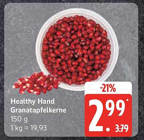 Healthy Hand Granatapfelkerne 150 g