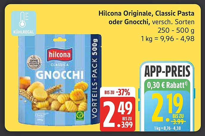 Hilcona Originale, Classic Pasta oder Gnocchi, verschiedene Sorten