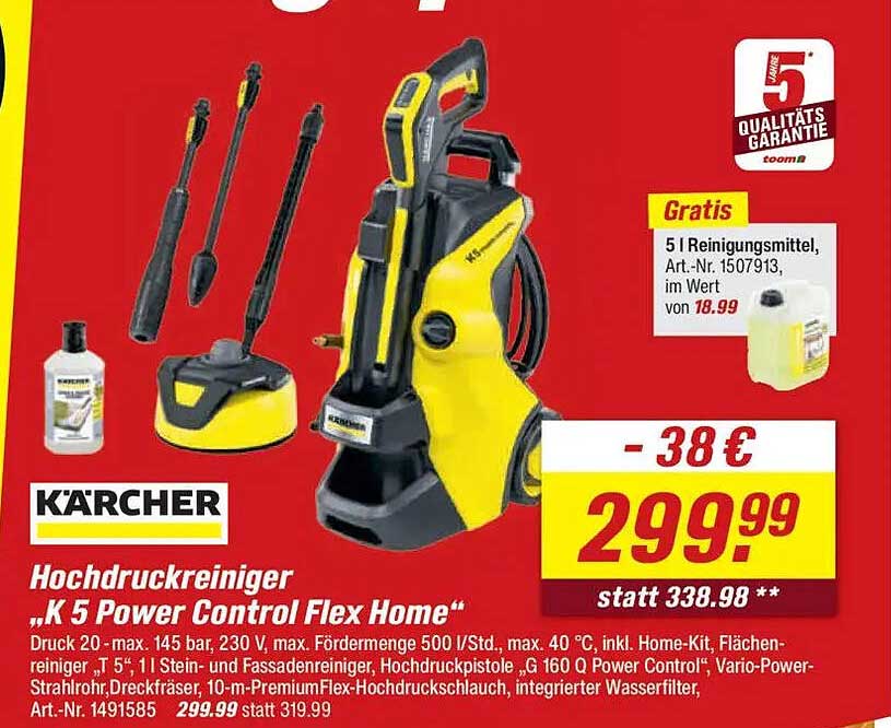 Hochdruckreiniger „K 5 Power Control Flex Home“