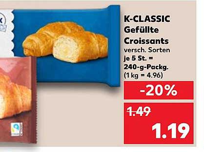 K-CLASSIC Gefüllte Croissants